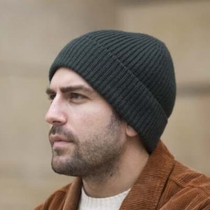 Bonnet laine et cachemire - Vert