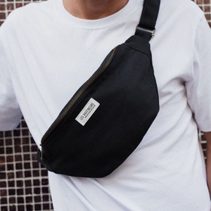 Sac banane coton - Noir