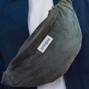 Sac banane velours - Navy