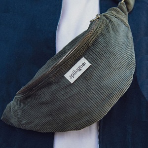 Sac banane velours - Kaki