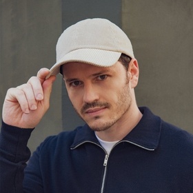 Casquette en velours suédé 