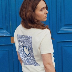 T-shirt illustré coton blanc 