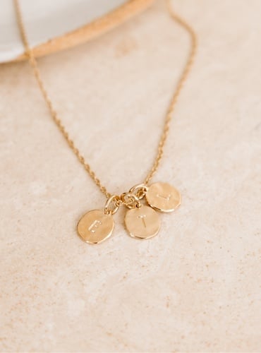 Collier personnalisé initiales - Idée cadeau femme