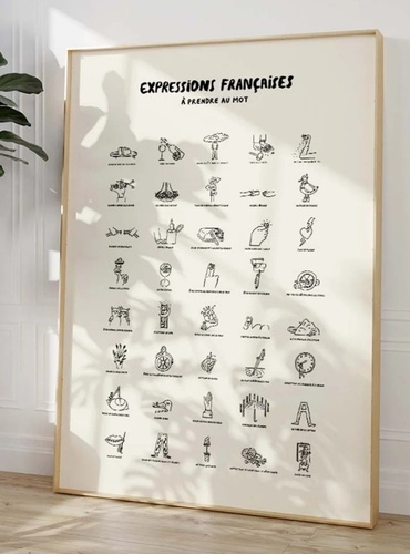 Affiche expressions française 