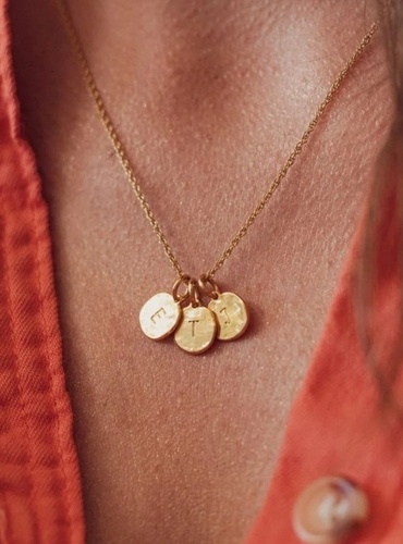 Collier personnalisé initiales 