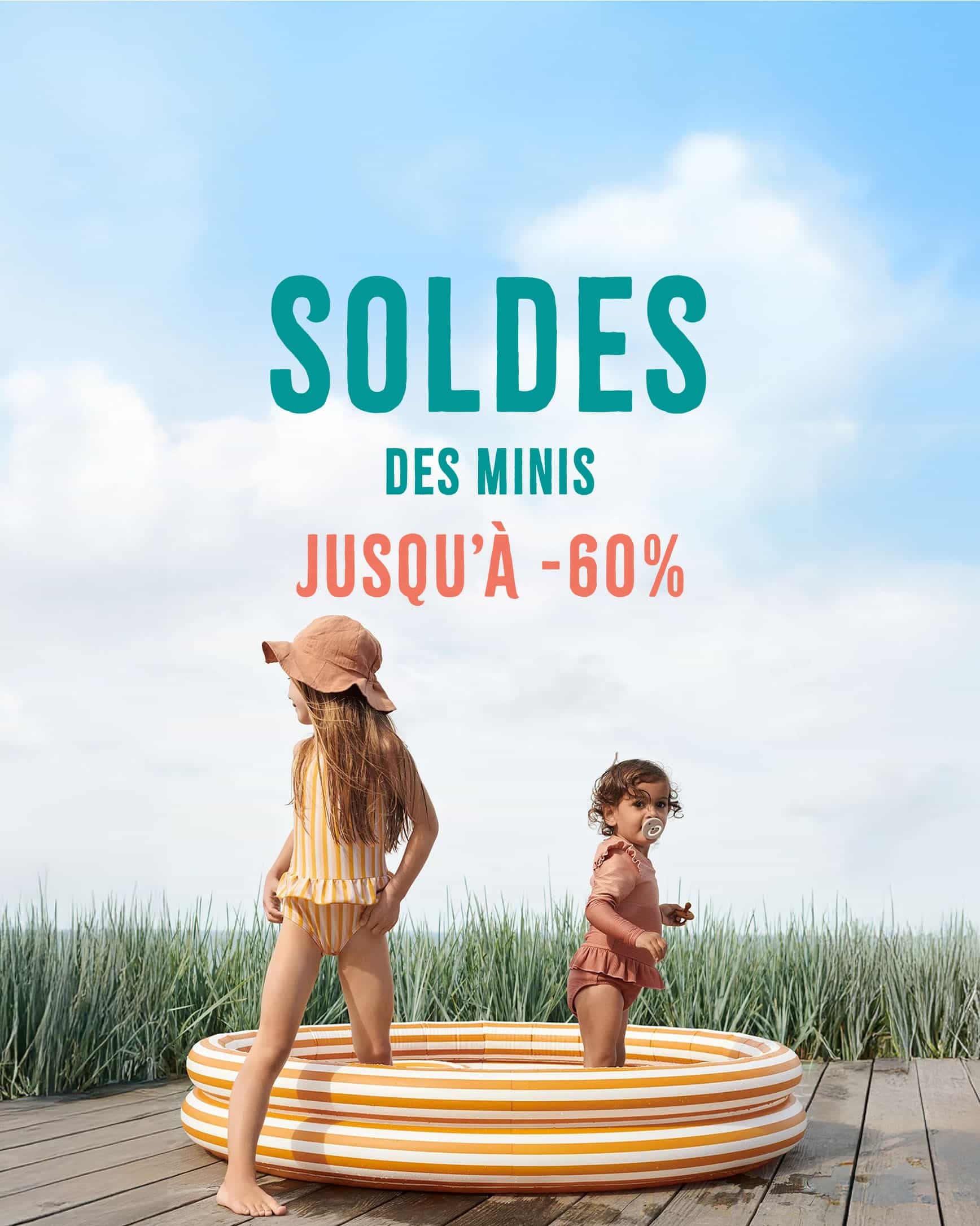Soldes d'été produits pour enfants jusqu'à -60%