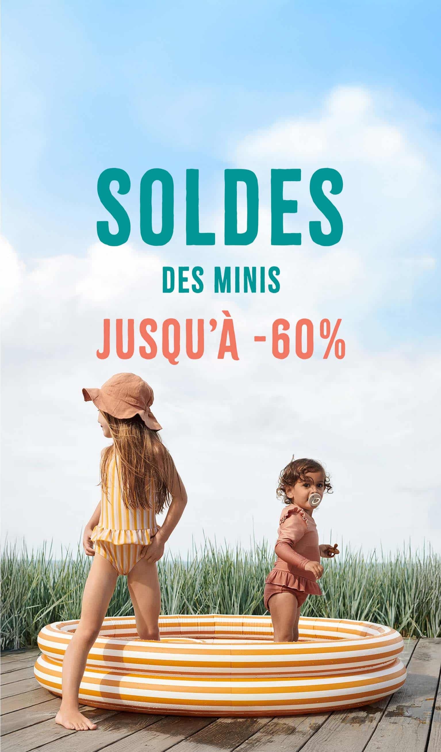 Soldes d'été produits pour enfants jusqu'à -60%