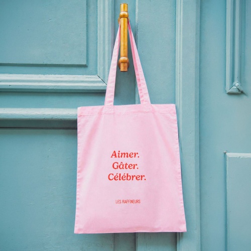 Tote bags colorés à messages