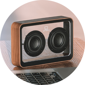 Enceinte Bluetooth transparente à offrir à la Saint-Valentin