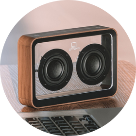 Enceinte Bluetooth transparente à offrir à la Saint-Valentin